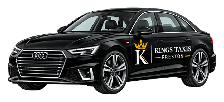 Kings Taxis executive saloon in black livery